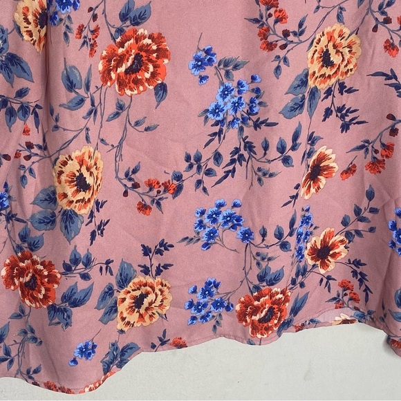 Iris Women’s Floral Long Sleeve Bell Sleeve Blouse Size Medium - Picture 6 of 16